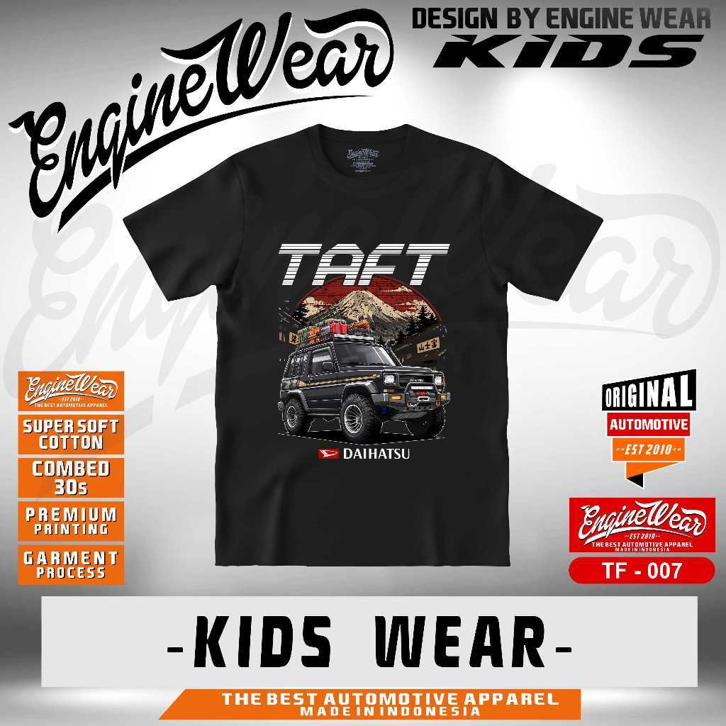 Enginewear kaos anak taft GT kaos lengan pendek tshirt mobil daihatsu taft GT baju offroad katun com