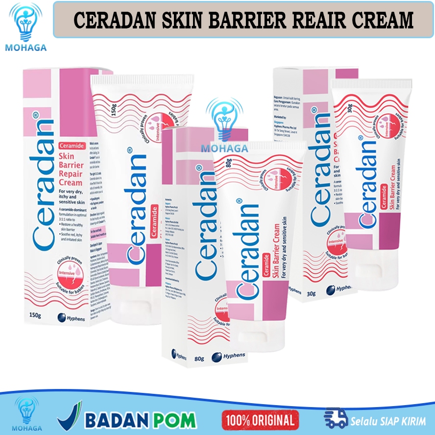 Ceradan Skin barrier Repair Cream 30 gr 80 gr dan 150 gr - Ceradan Cream