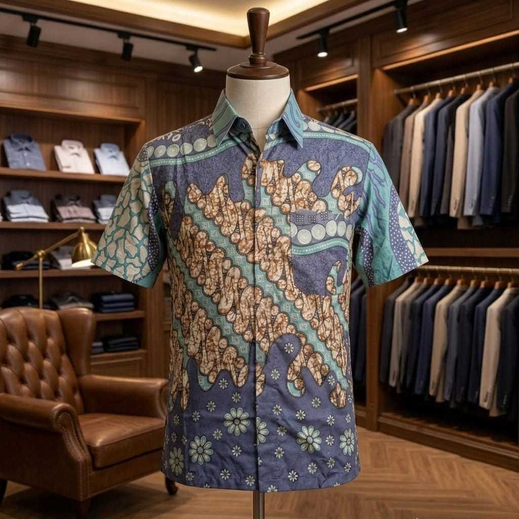 BATIK kode WG 115 MOTIF TRUNTUN HIJAU