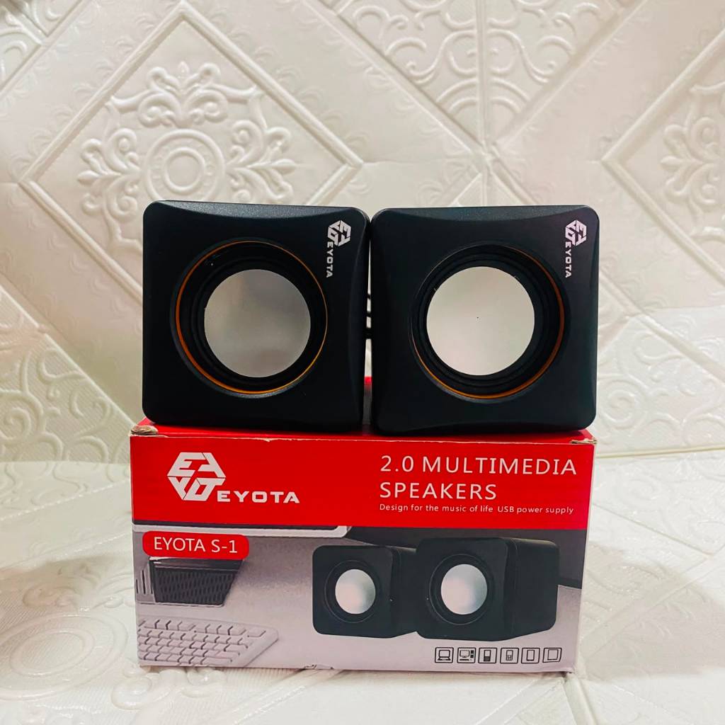 Eyota S-1 2.0 Multimedia Speaker 2.0 Channel USB Power Speaker PC Laptop Komputer