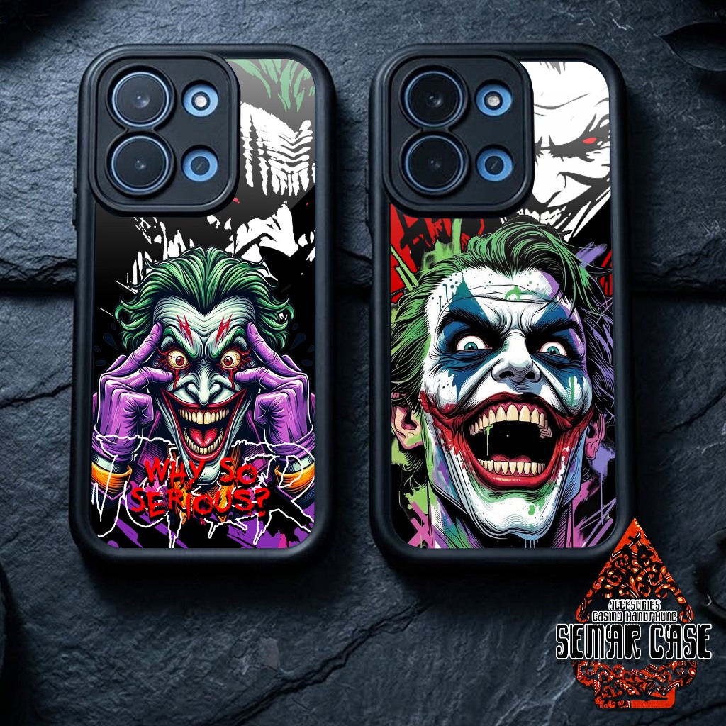 Case Hp Softcase glossy For REDMI 15C POCO C85 Motif JOKER Silikon Glass Casing Handphone Premium