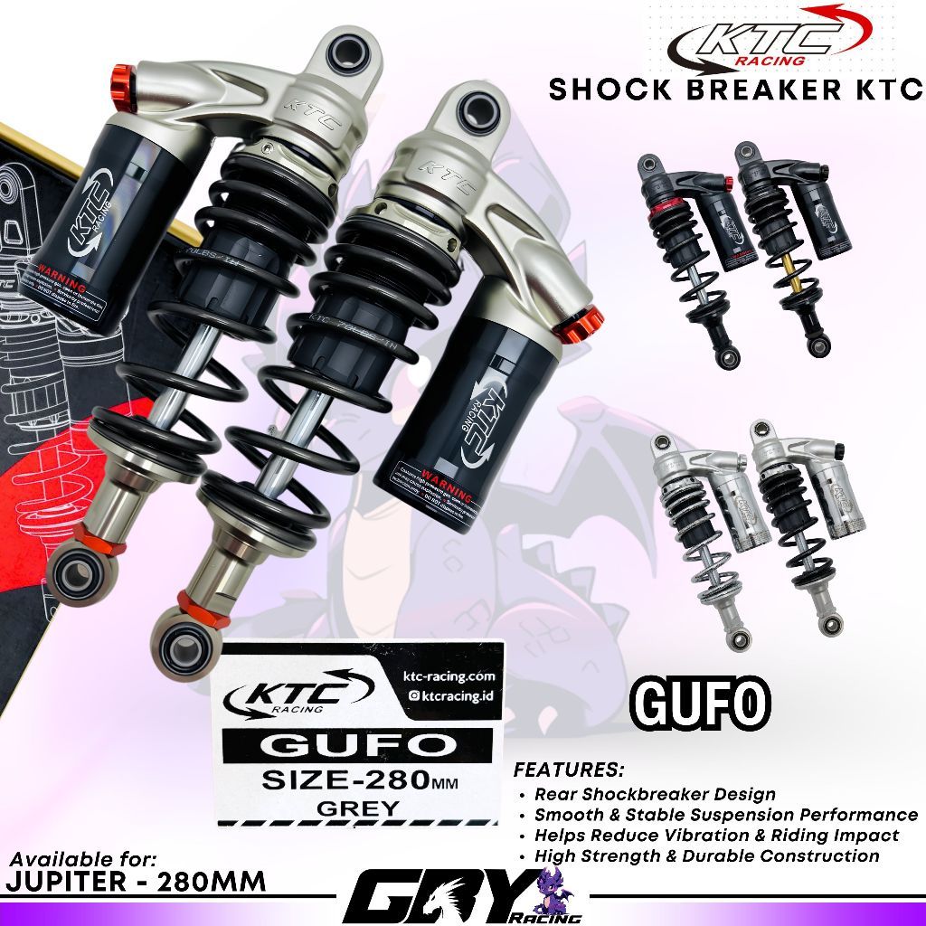 KTC New Gufo Shockbreaker 280mm - Sok Breaker Jupiter Z Z1 F1ZR Vega Force Original Kytaco