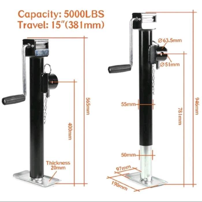 jack stand mobil camper/gandengan - Jack Stand Anhang 5000 lbs AM