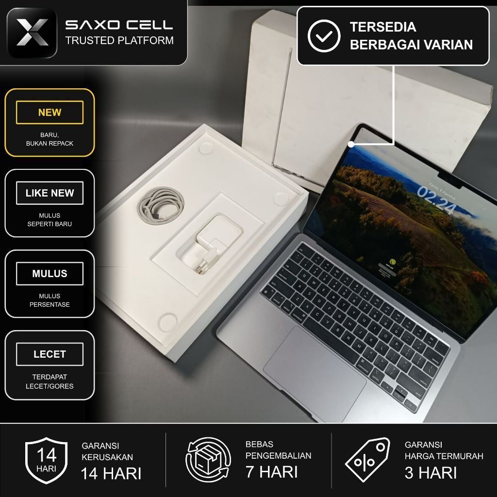 Macbook Air M3 iBox 8/256 GB New & Second