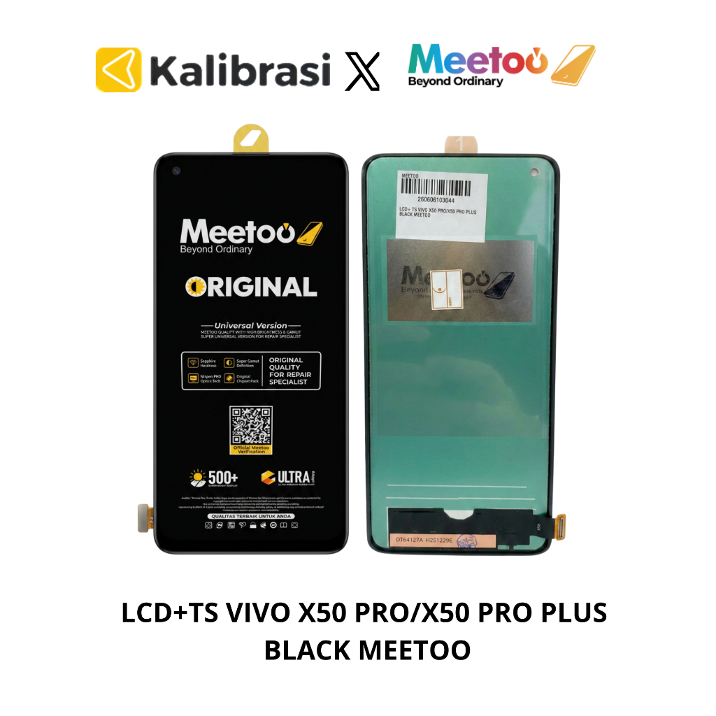Meetoo - LCD+TS VIVO X50 PRO/X50 PRO PLUS BLACK