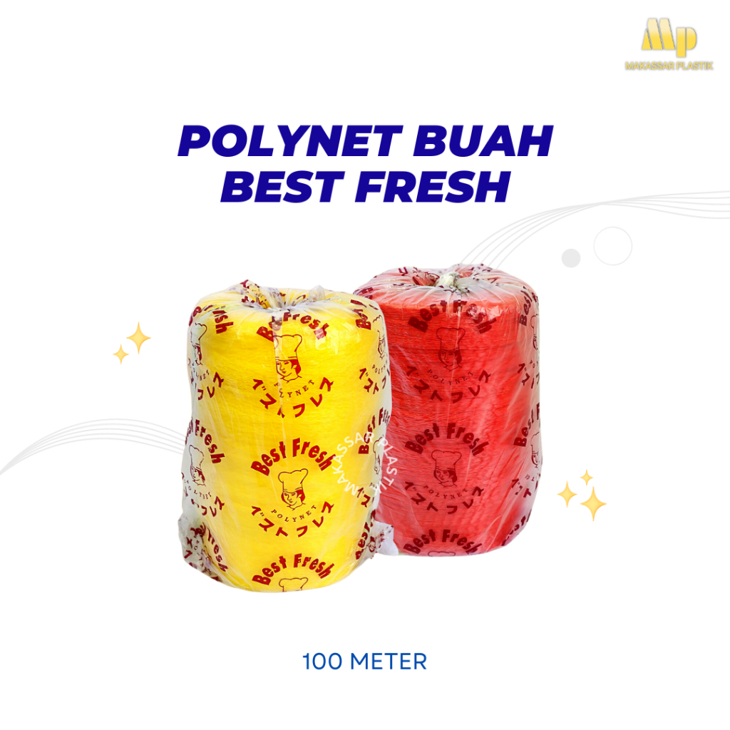 Polynet Roll Kuning Kecil / Jaring Buah / Pembungkus Buah