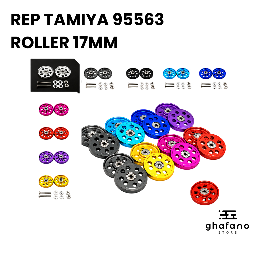 Replika Tamiya 95563 Aluminum Ball-Bearing Rollers 17mm