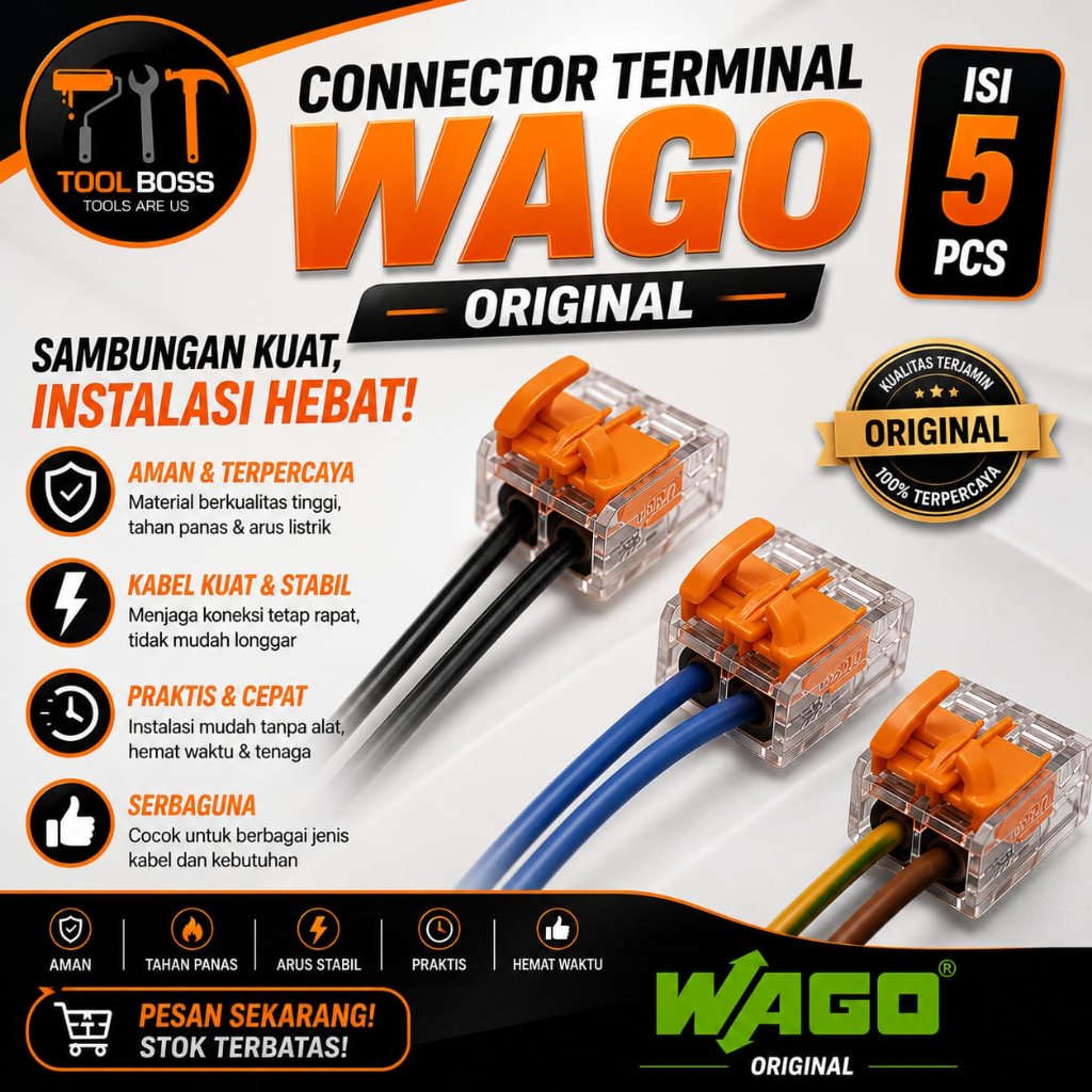 Connector Terminal Wago Original - 5Pcs
