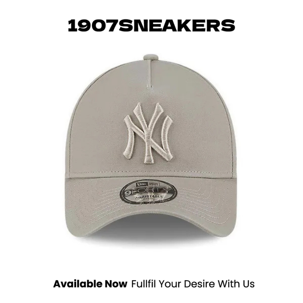 Topi Pria New Era 9FORTY A-Frame Pebble Stone New York Yankees Caps - Pebble NRA60747690