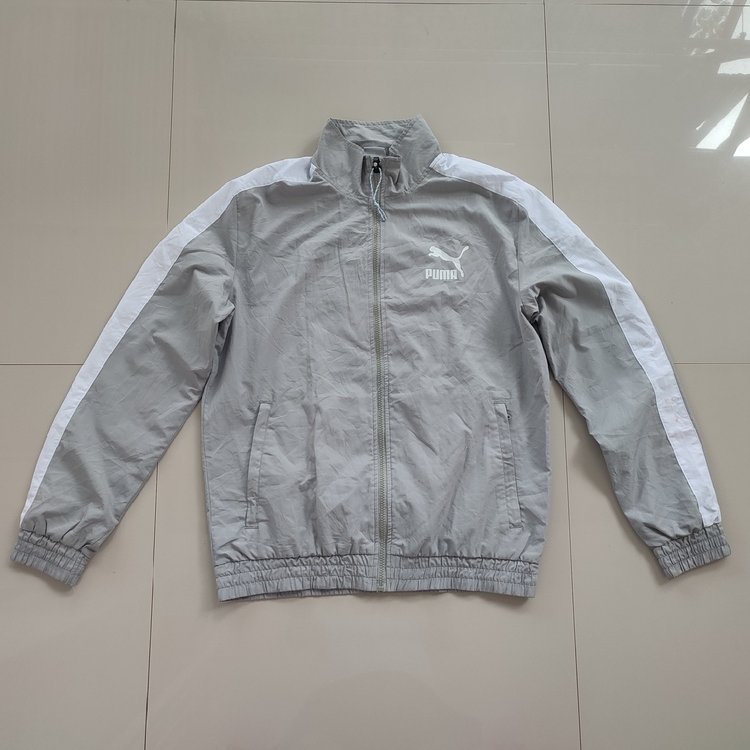 1. Jacket Outdoor Casual Puma Size tag M - Pakaian Parasut Harian Running Olahraga