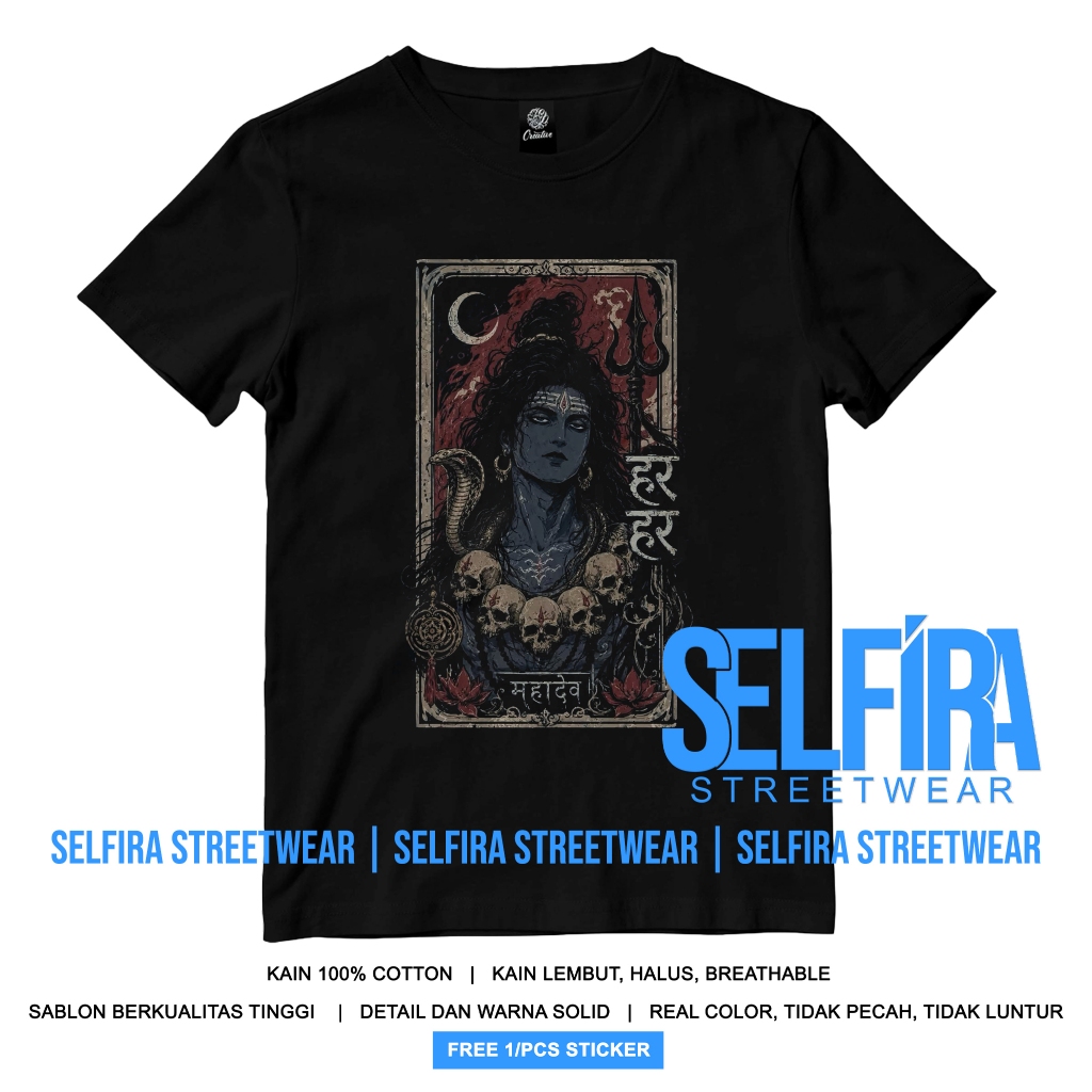 Kaos Dewa Siwa Art Work - Kaos Mahadewa