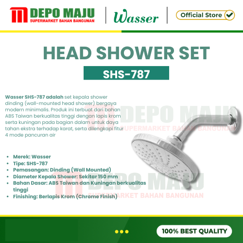 WASSER SHOWER RAIL SET-HEAD SHOWER SET NEO WASSER- SHS,SHV,SHX SHOWER SET WASSER-SET NEO WASSER SET