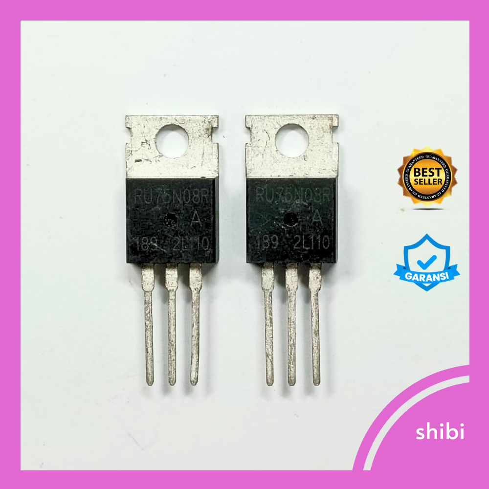 RU75N08R GARANSI MOSFET PENGGANTI RU7588R RU75N08R 75N08 MOSFET 75V 80A