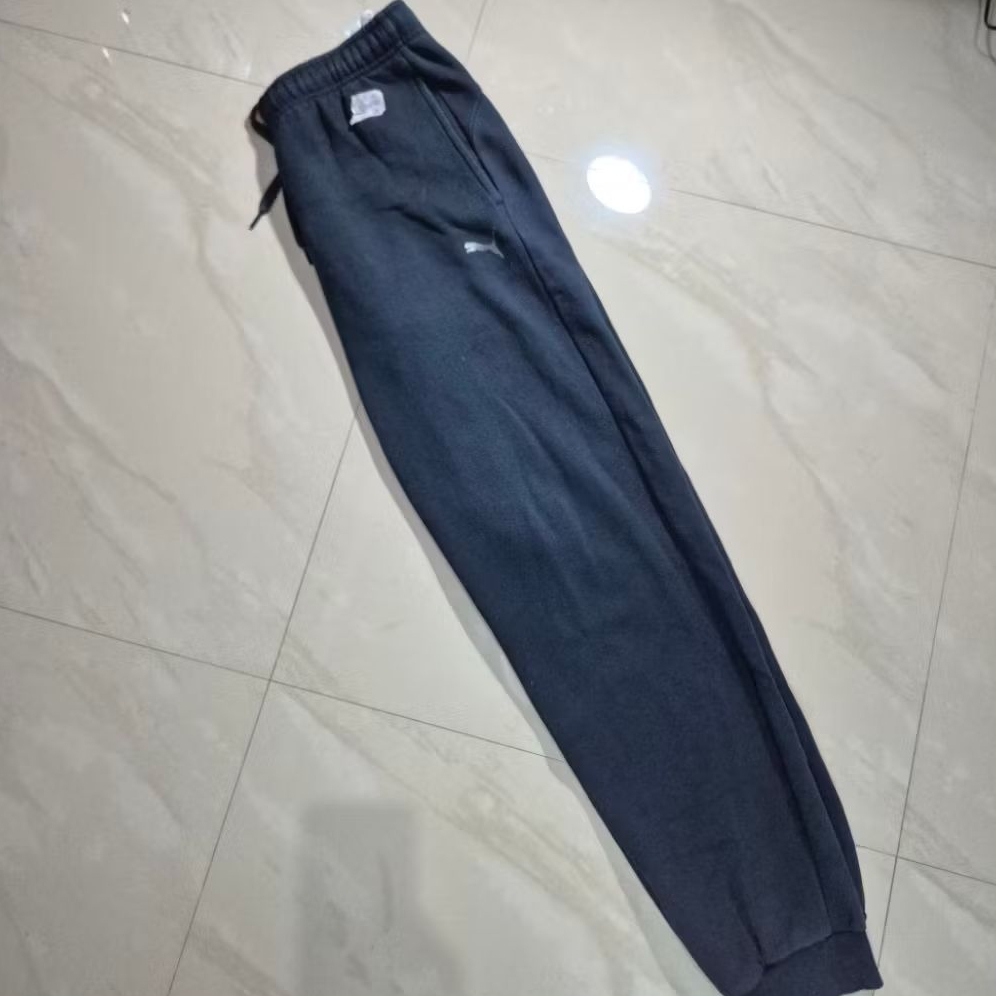 Puma Logo Celana Full Tag Black Jogger Pants Running