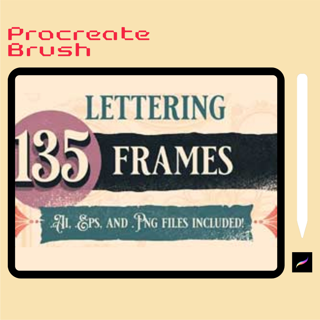 Procreate Brush - CreativeMarket Frame Brush Stamps Brushes