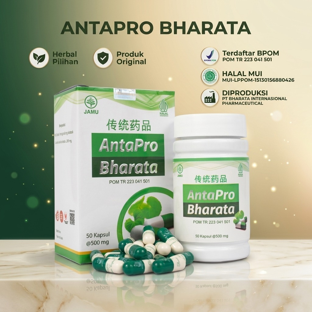 Antapro Bharata - Antapro Bharata Official Shop Resmi BPOM Kemasan 50 Kapsul Original Bergaransi