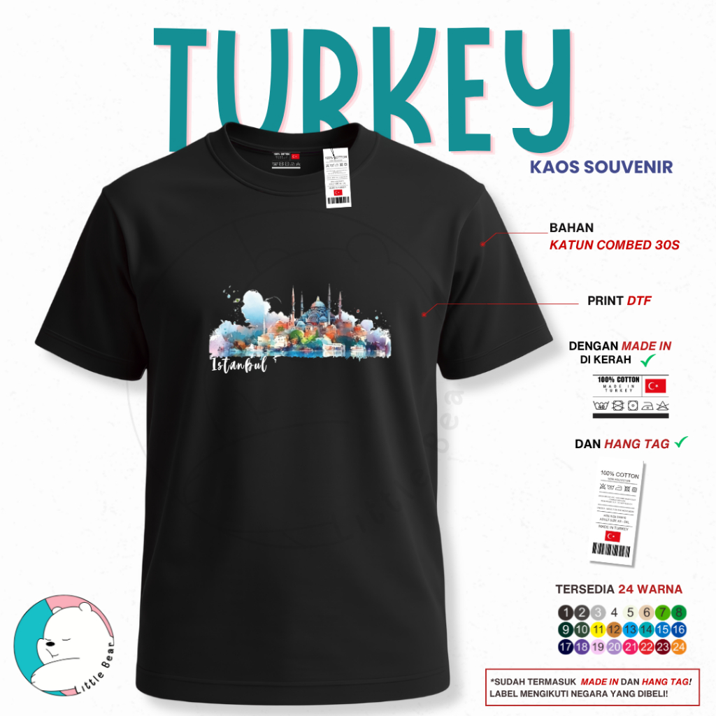Kaos Souvenir Oleh Oleh Turki - Tshirt Souvenir Oleh Oleh Turki Type 3