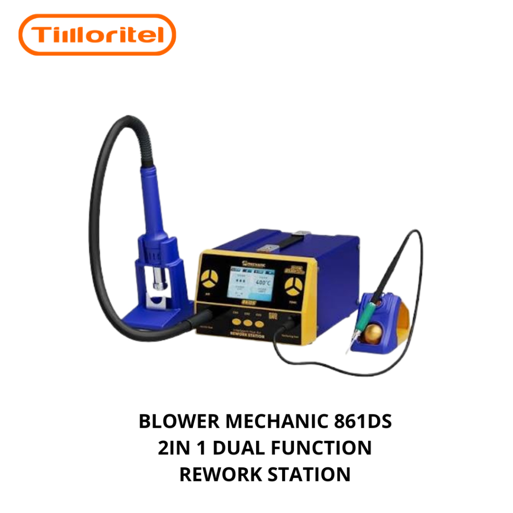 Mechanic 861DS 2-in-1 Rework Station (Hot Air Gun + Soldering Iron)