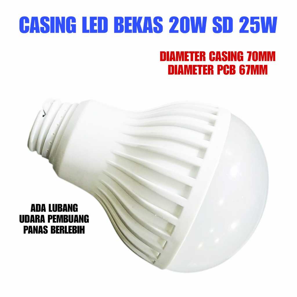 CASING LAMPU LED 20W SD 25W BEKAS ORIGINAL DIAMETER PCB 67MM - DIAMETER CASING LUAR 70MM