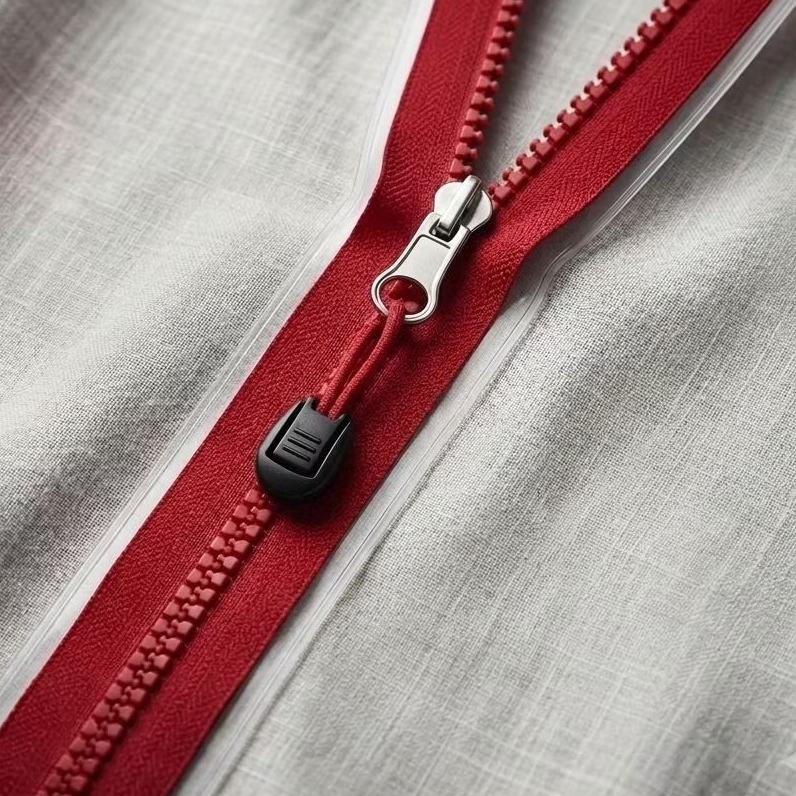 Resleting Jaket 55 cm Berkualitas Merah Maroon / Resleting Jaket anak / retsleting jaket tali puller
