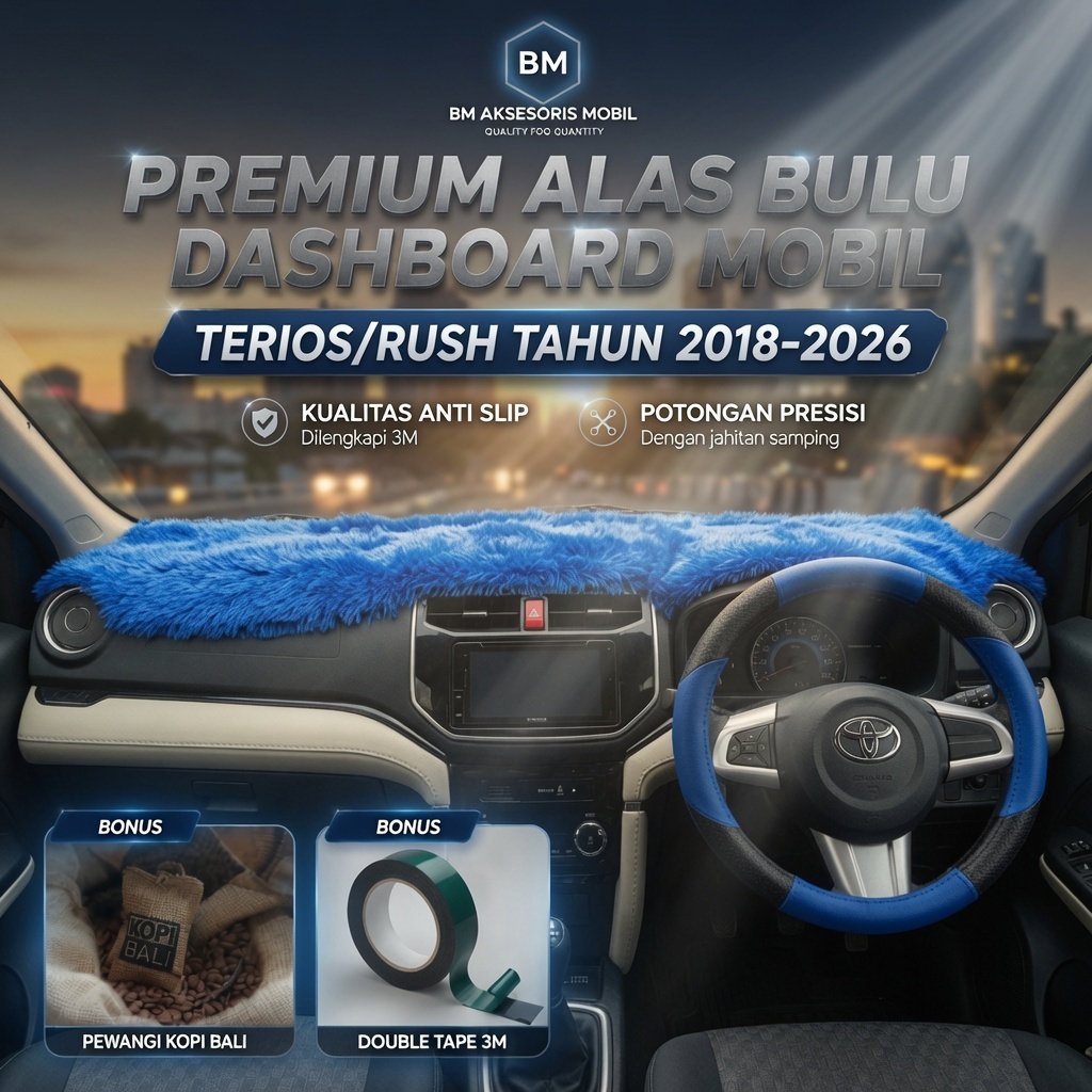 Terbaru Alas Dashboard Rush 2018-2021 Anti Slip Kualitas Terbaik