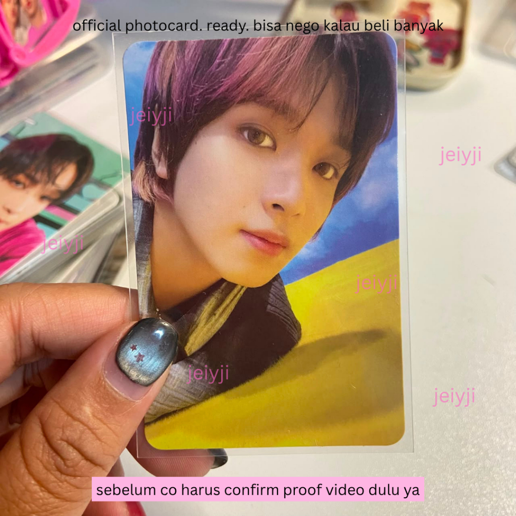 nct photocard official - haechan beatbox photo pc nct dream