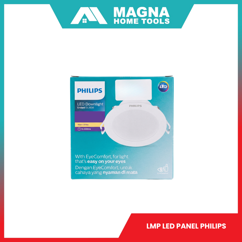 Lampu LED Panel PHILIPS Lampu Plafon LED Panel untuk Rumah Kantor Toko