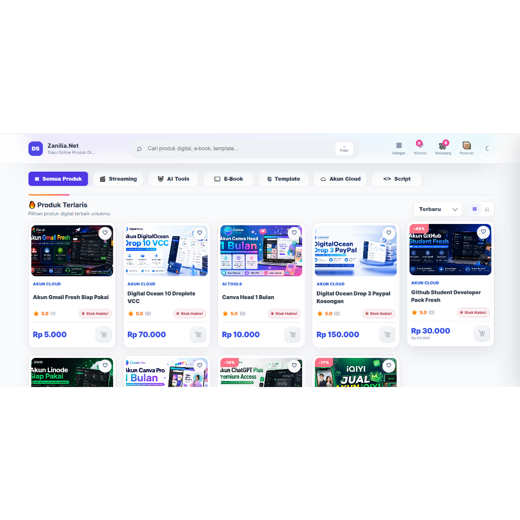 Script Source Code Website Toko Online Include Bot Auto Order Telegram