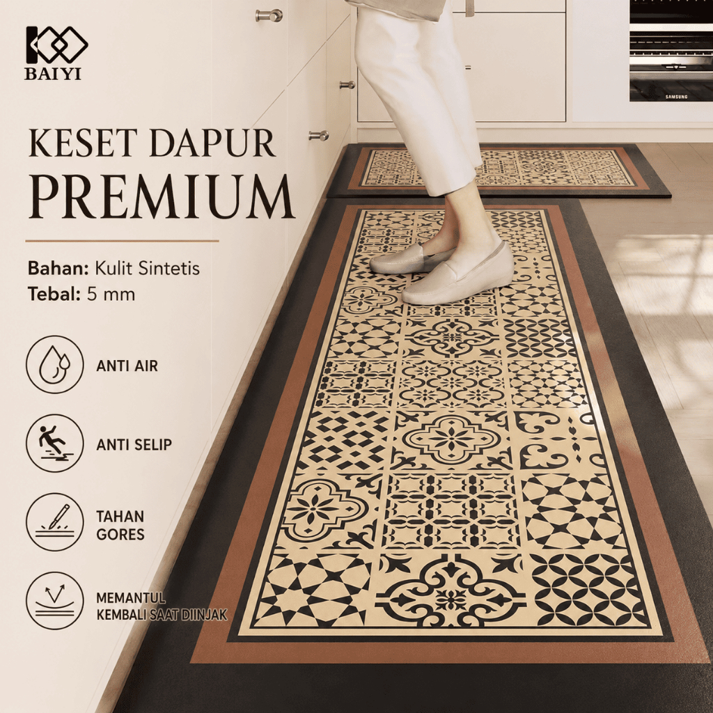 keset dapur tahan air dan tahan minyak,Keset dapur,keset dapur tanpa cuci,Keset dapur anti selip,kes