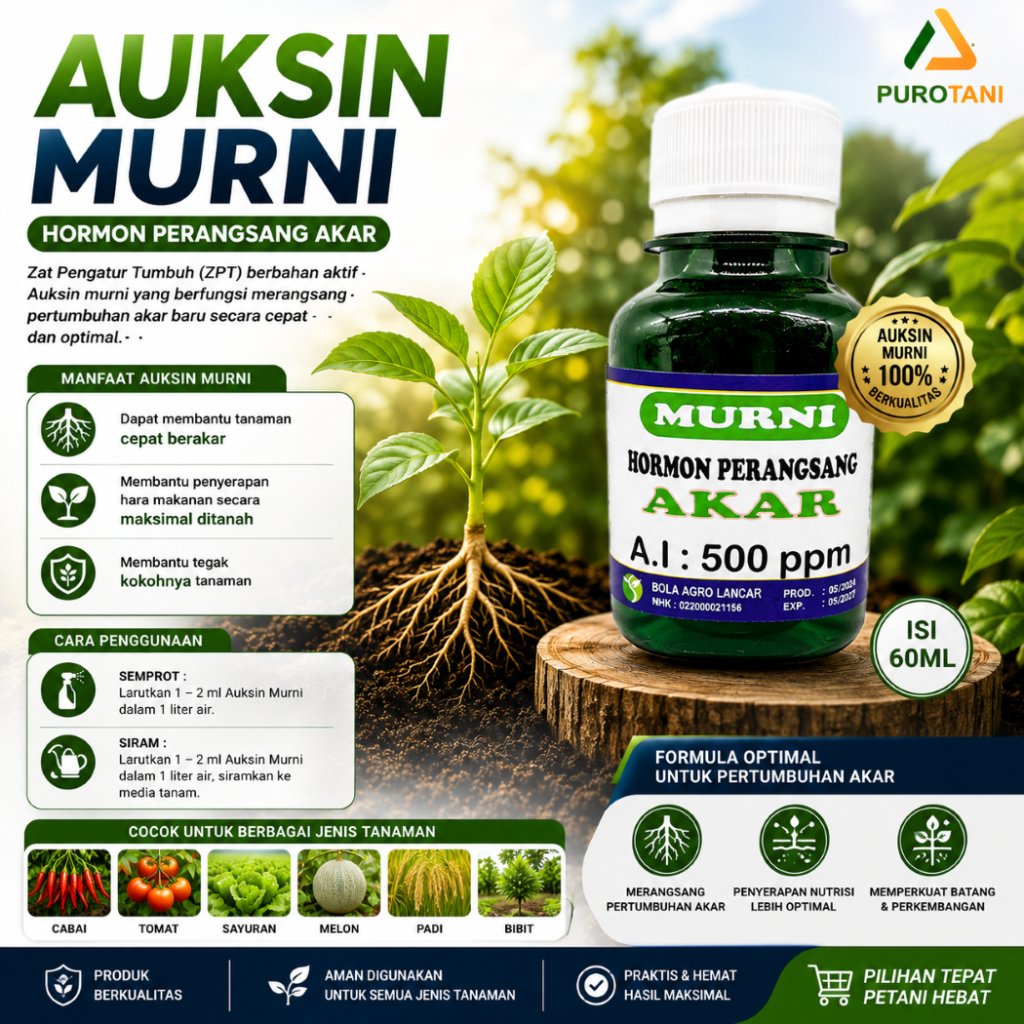 Hormon Perangsang Akar Auksin Murni ZPT Akar Auxin Murni