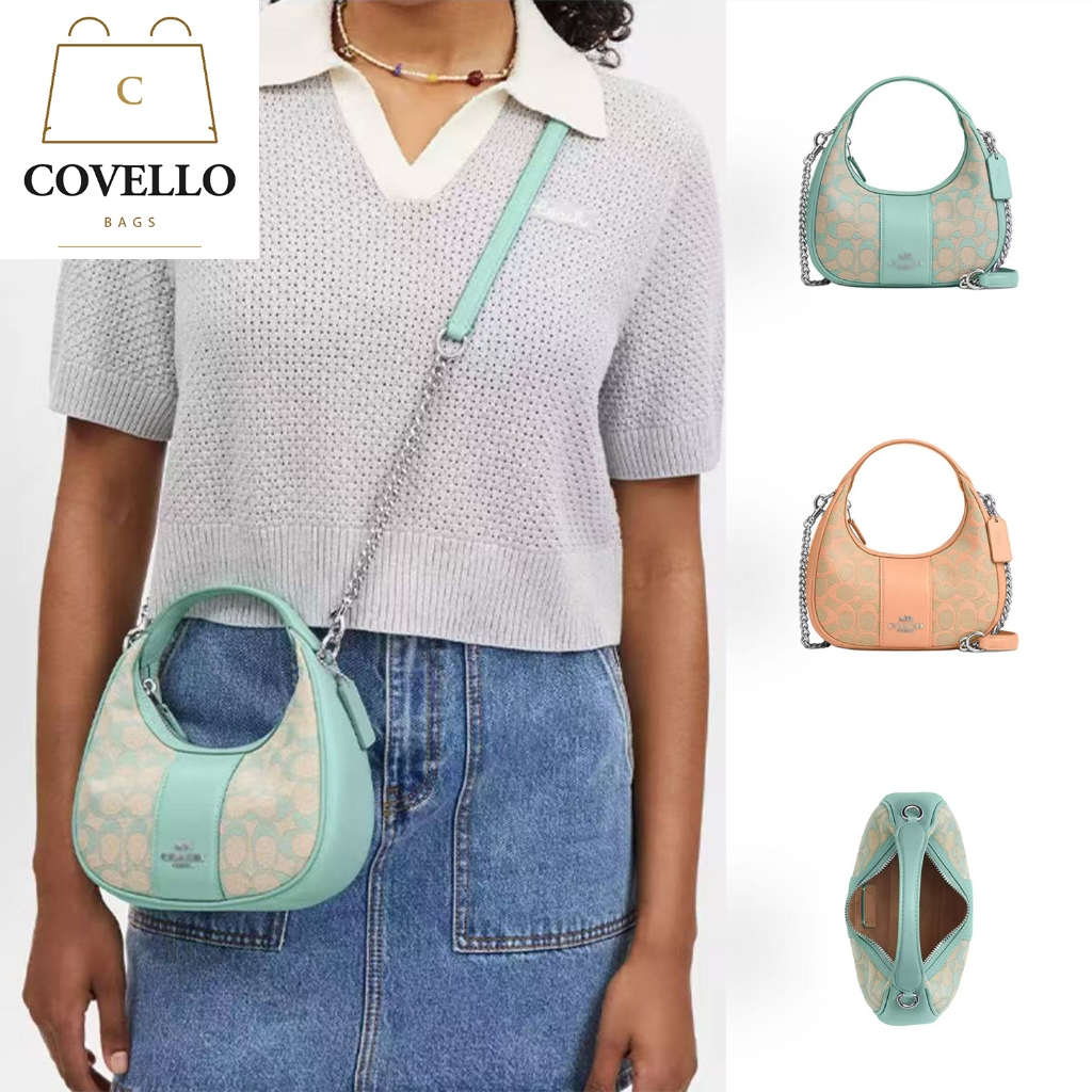 Tas Selempang Wanita Hijau Mint Hobo Handbag Mini Crossbody Bag Carmen 20  Import 2 Warna CT773