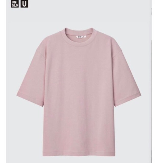 Kaos Uniqlo U Airism Oversized pink