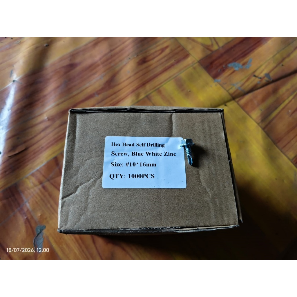 Baut Baja Ringan 10 × 16 Self Drilling Screw SDS Roofing Galvanis - Baut Truss Kanal C Reng Hollow 1