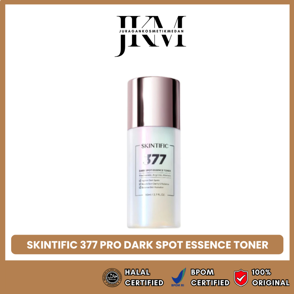 SKINTIFIC 377 DARK SPOT ESSENCE TONER 80ML MENYAMARKAN NODA FLEK HITAM