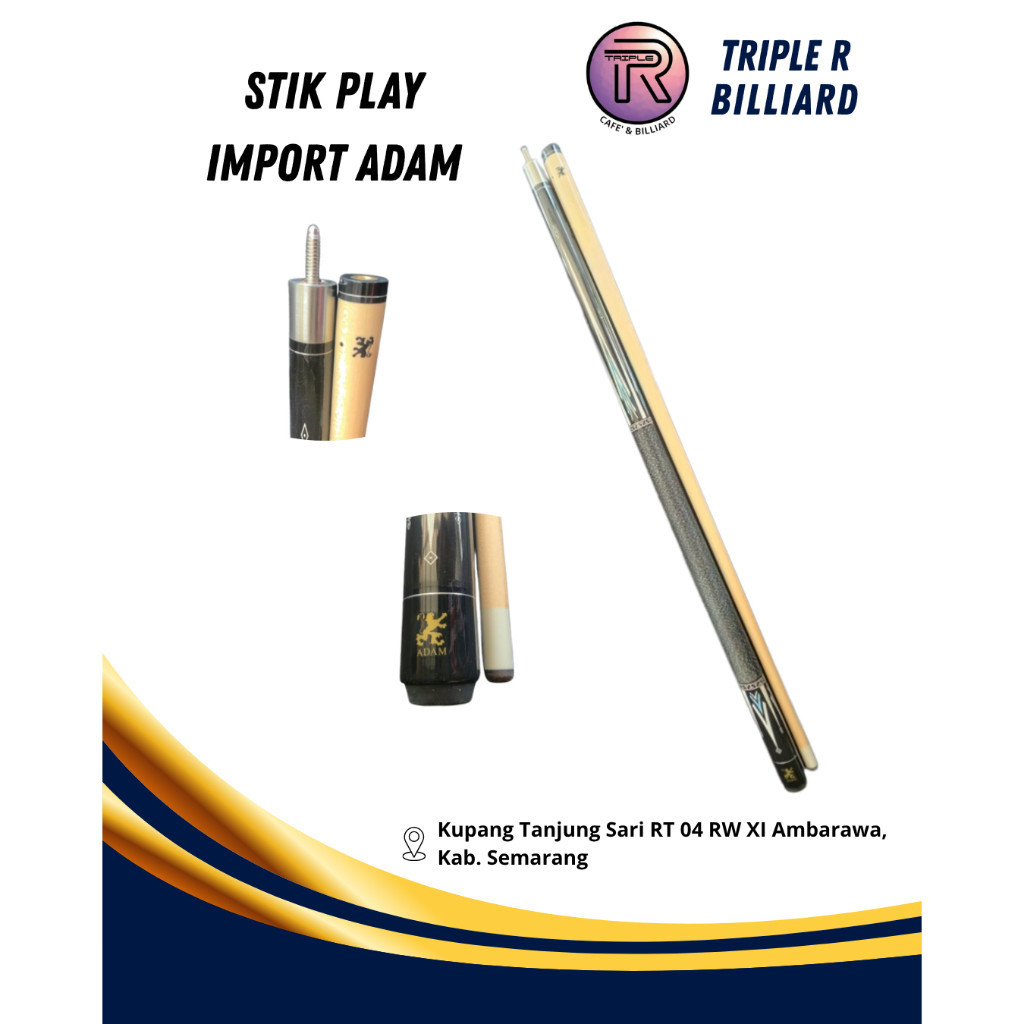 Adam Cue Stik Billiard - Stik Play Adam - Stik Billiard Import - Billiard