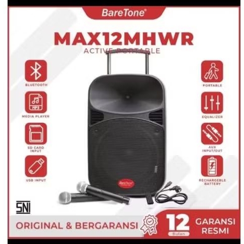 BARETONE AMPLI WIRELESS MAX 1212MHWR