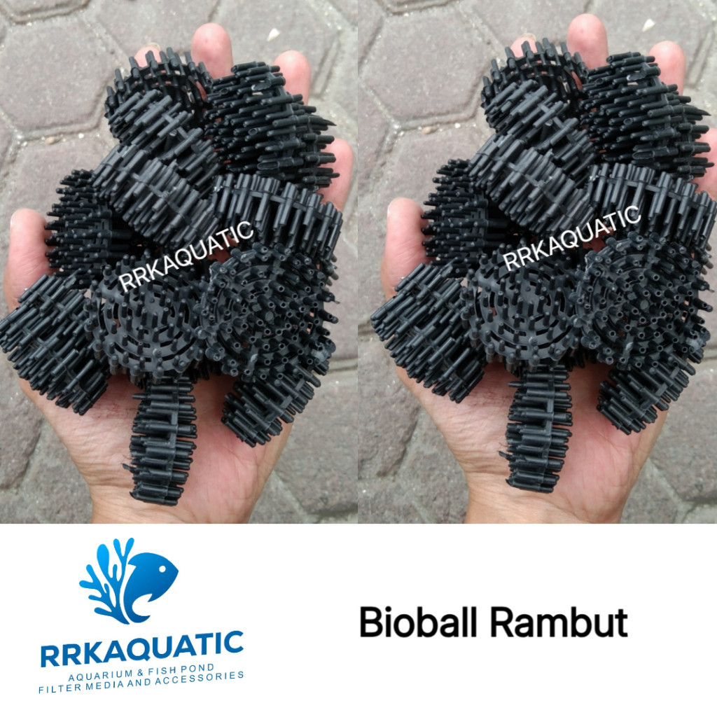 bioball rambut media filter aquarium / bioball rambut