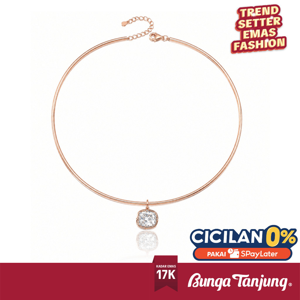 KALUNG CHOKER ETHEREAL GLEAM - EMAS 17K - BUNGA TANJUNG GOLD
