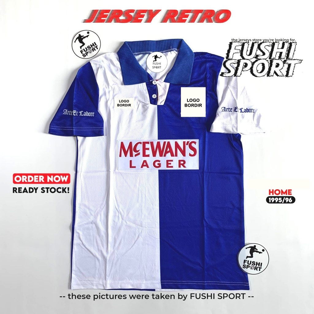 RETRO | Jersey Baju Bola Blackburn Rovers Home 1995 1996