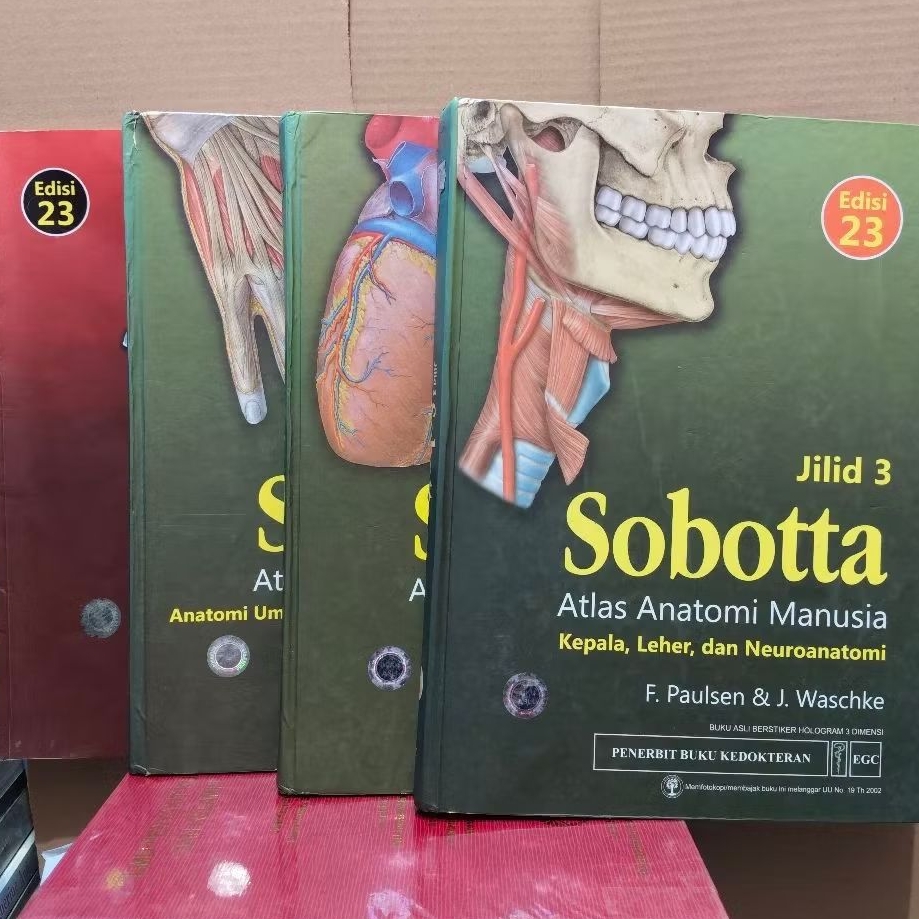 [Buku Bekas Original] Sobotta Atlas Anatomi Manusia – Buku Tabel, Jilid 1, 2, 3 Edisi 23