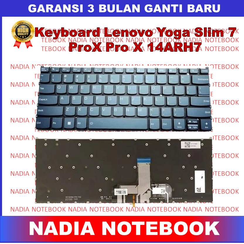 Keyboard Lenovo Yoga Slim 7 ProX Pro X 14ARH7 14IAH7 82TL 82TK