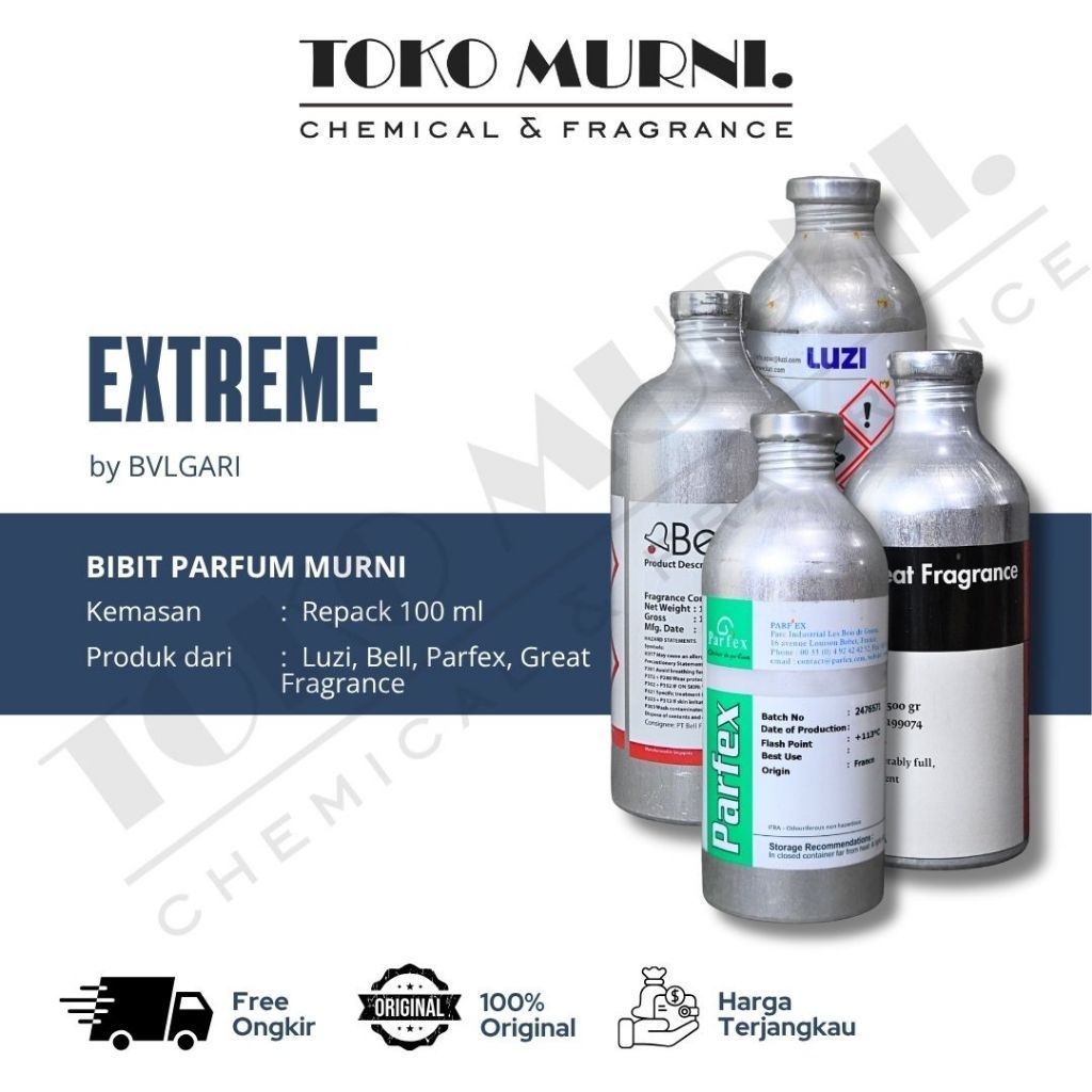 Bibit Parfum Bulgari Extreme (Repack 100 ml)