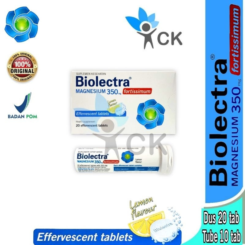 BIOLECTRA magnesium 350 mg - suplemen magnesium