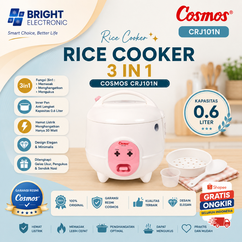 RICE COOKER CRJ101N COSMOS/ RICE COOKER 0,6L/RICE COOKER MINI/CRJ-101-N/CRJ-101N/CRJ 101N/CRJ 101N/
