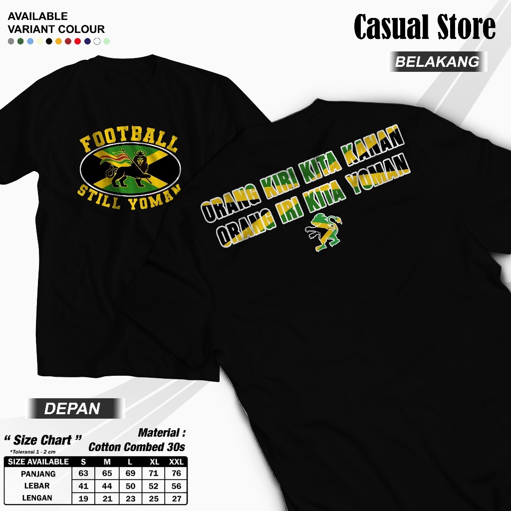 Kaos Football still Yoman,baju jamaica yoman