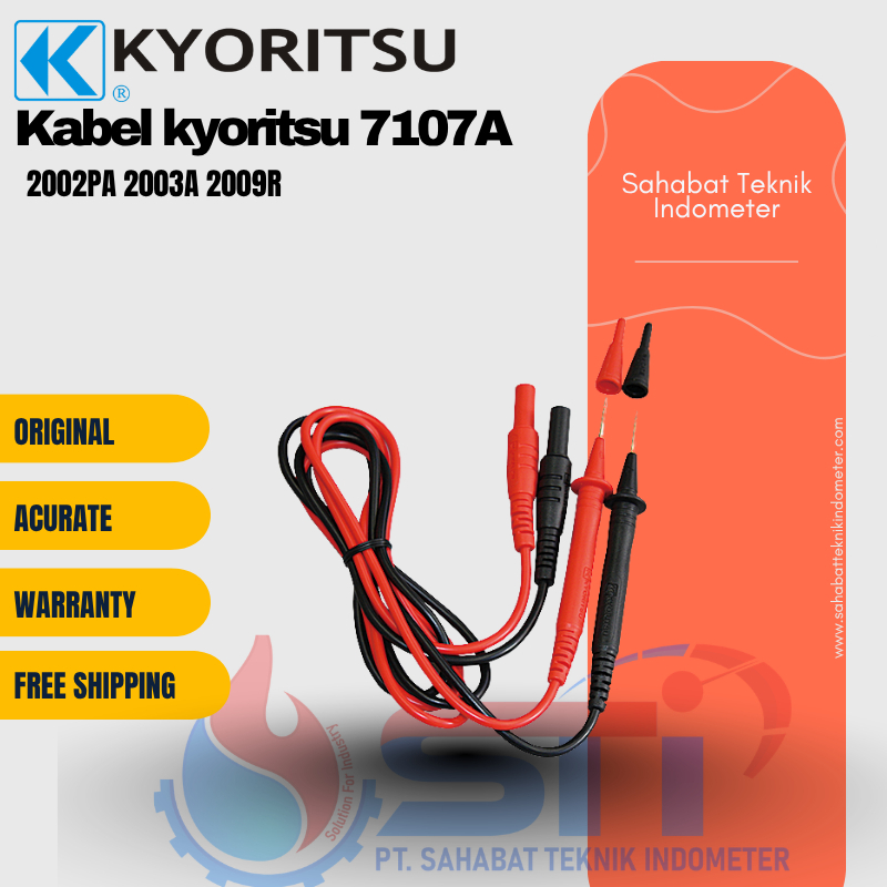 jual Kabel kyoritsu 7107A untuk kyoritsu 2002pa 2003a 2009R original kyoritsu