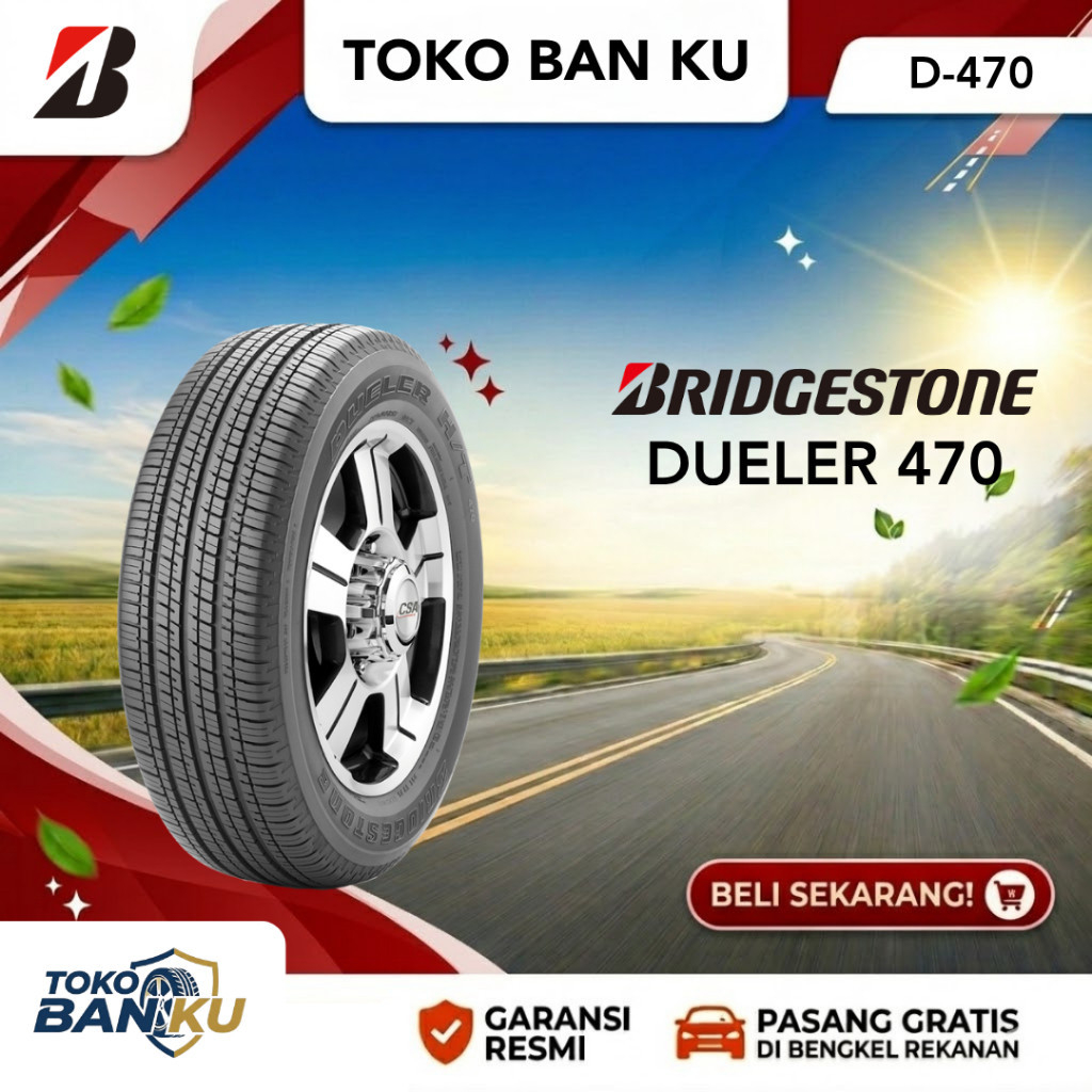 BRIDGESTONE 225/65-17 DUELER D-470 BAN MOBIL CR-V,X-TRAIL,GRAND VITARA,CX-5