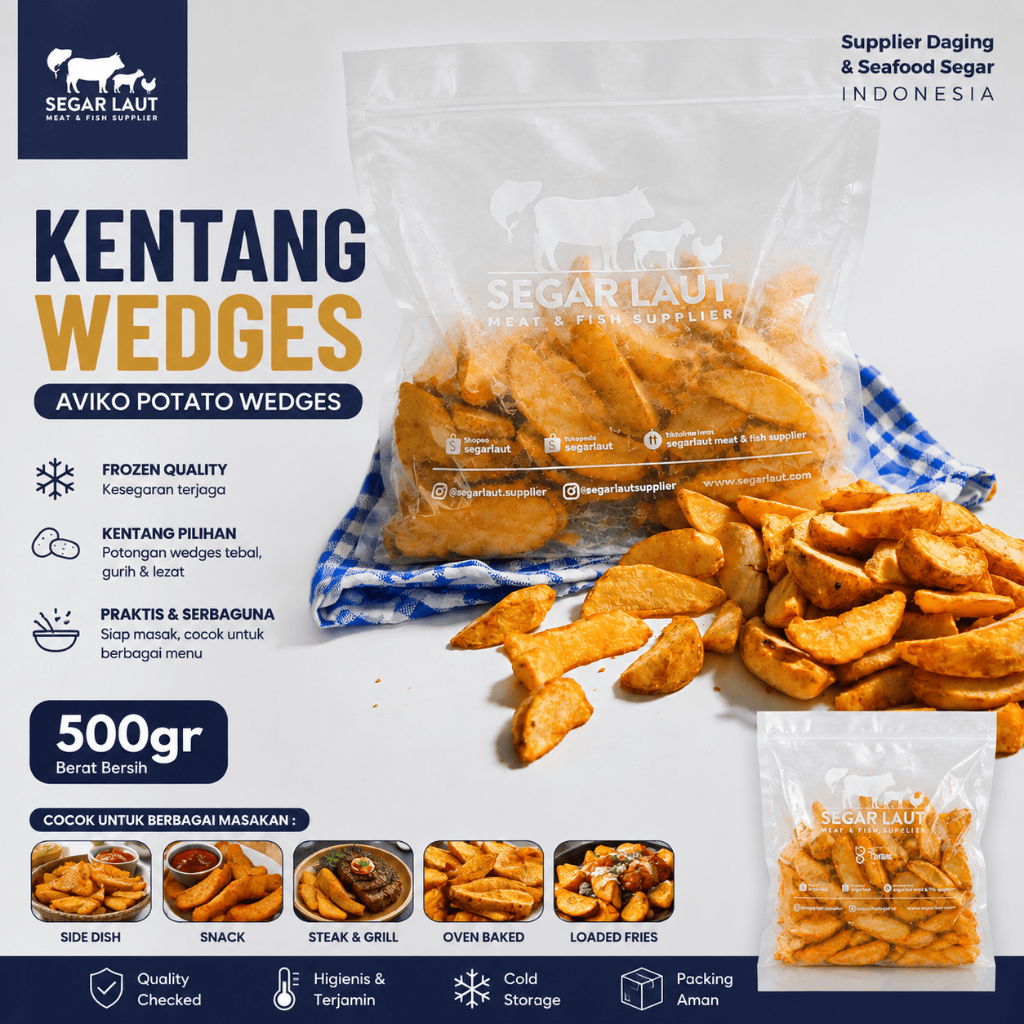 Kentang Wedges Aviko | Potato Wedges Aviko
