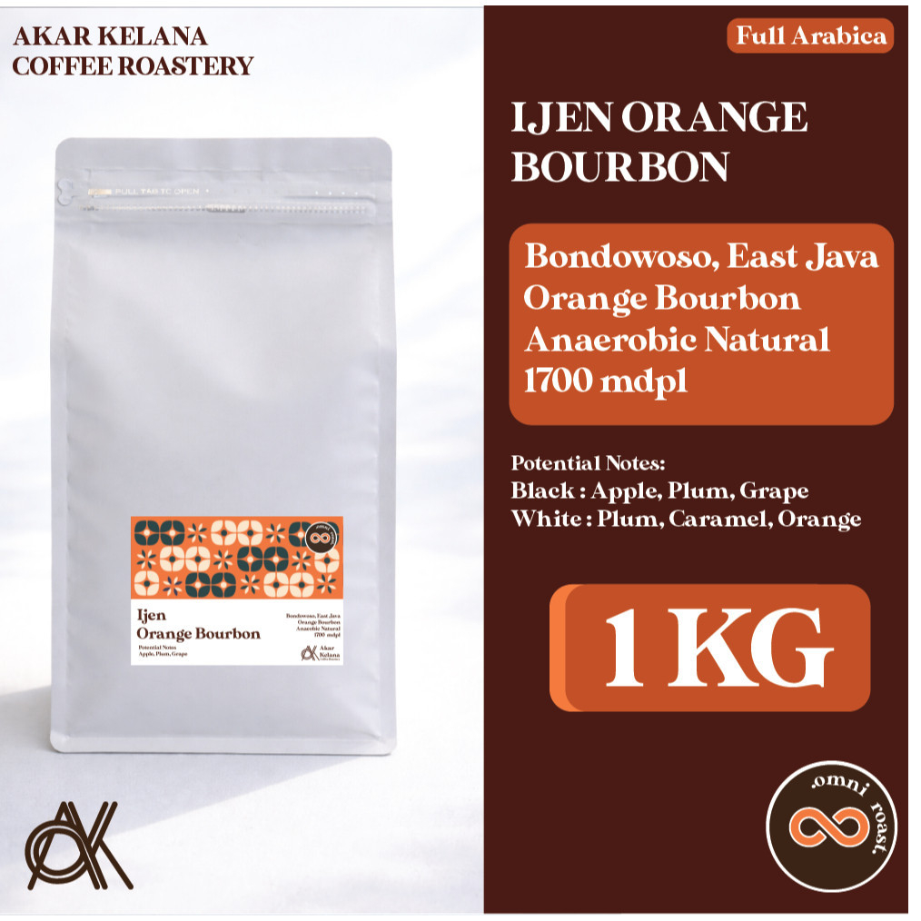 Kopi Arabika Espresso Ijen Orange Bourbon Kemasan 1 KG