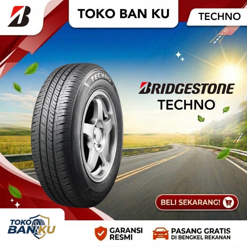 BRIDGESTONE 185/55-15 TECHNO BAN MOBIL BRIO,VIOS,CALYA,SIGRA